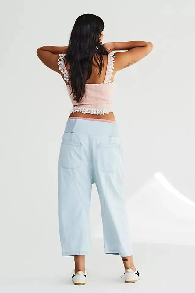 We The Free Lunan Crop Harem Jeans