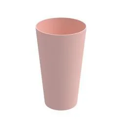 Plastic Soft Pink Tumbler