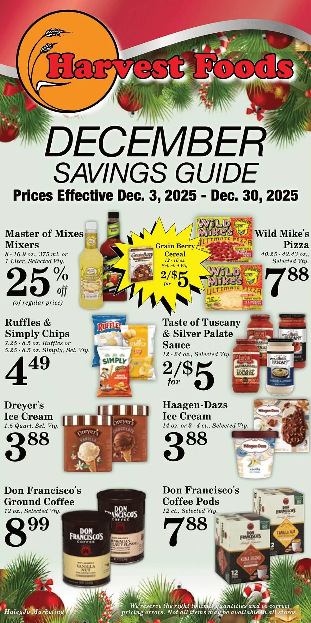 Weekly ad Harvest Foods weekly ad from December 3 to December 30 2025 - Page 35