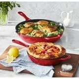 Member's Mark 2-Piece Enamel Cast Iron Skillet Set