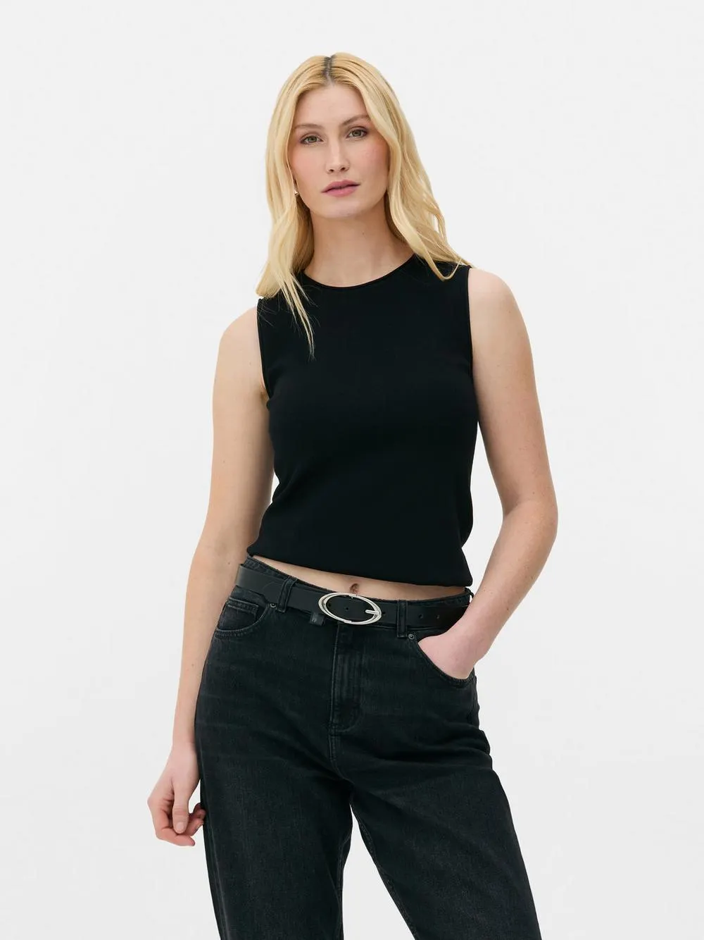 Knitted Crew Neck Vest