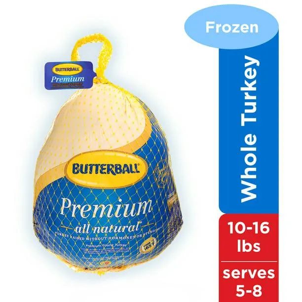 Butterball All-Natural Frozen Young Turkey, 10-16lbs
