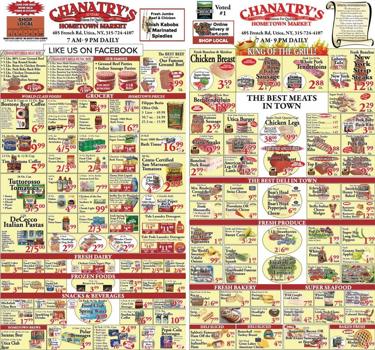Weekly ad Chanatry's Hometown Market from May 5 to May 19 2025 - Page 1