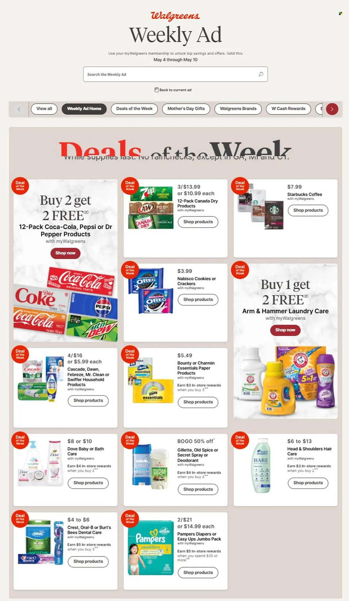 Weekly ad Walgreens Weekly Ad from May 4 to May 10 2025 - Page 1