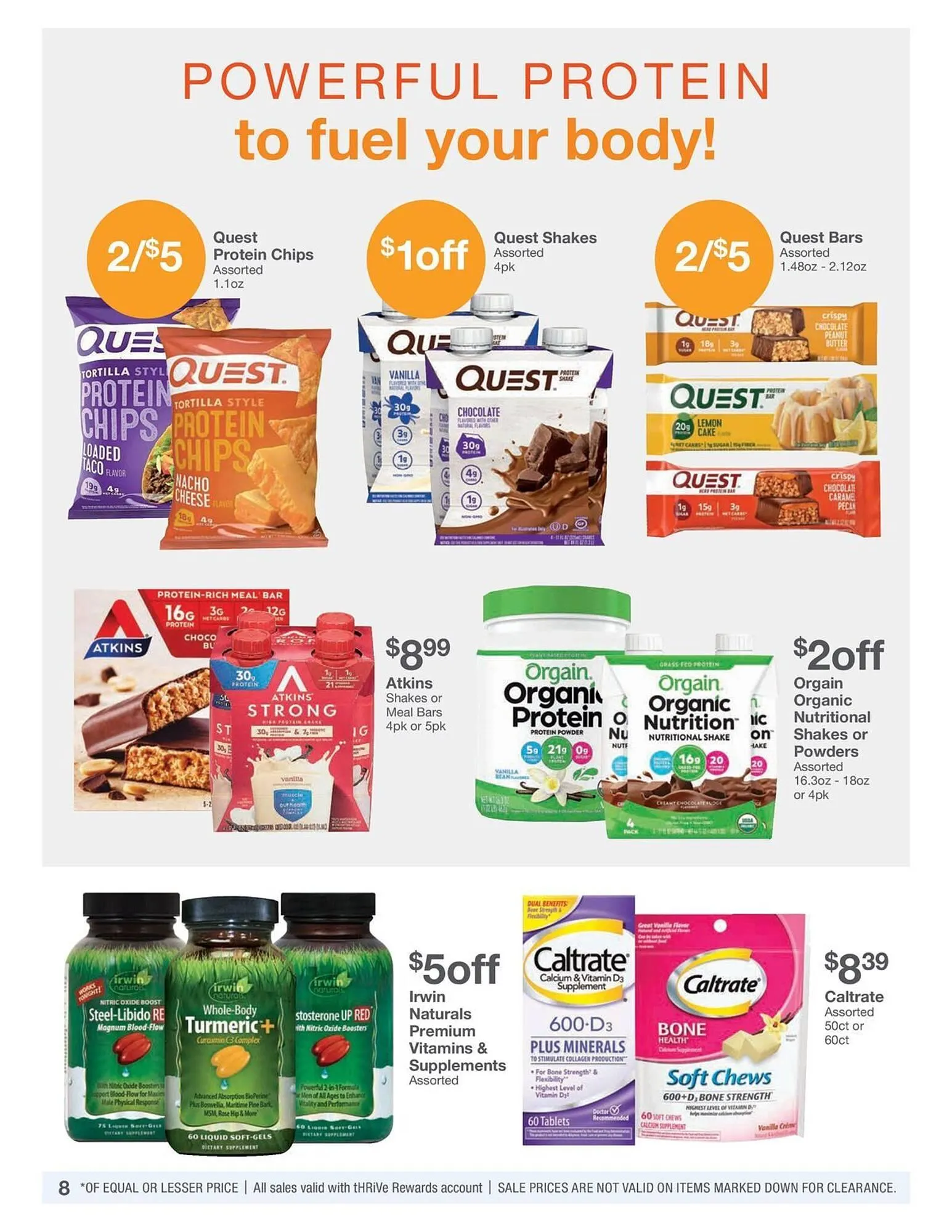 Weekly promotion Kinney Drugs Weekly Ad spanning from August 1 to August 31 2025 - Page 8 for Catalogue 365