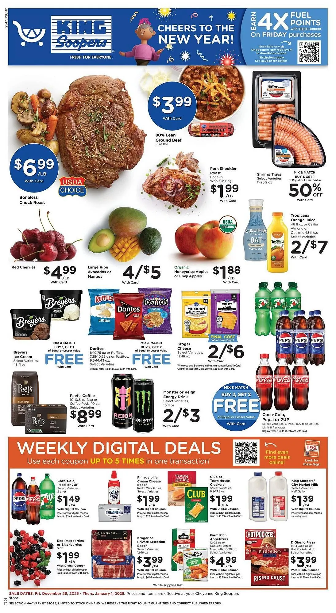 Weekly ad King Soopers weekly ad from December 26 to January 1 2026 - Page 1