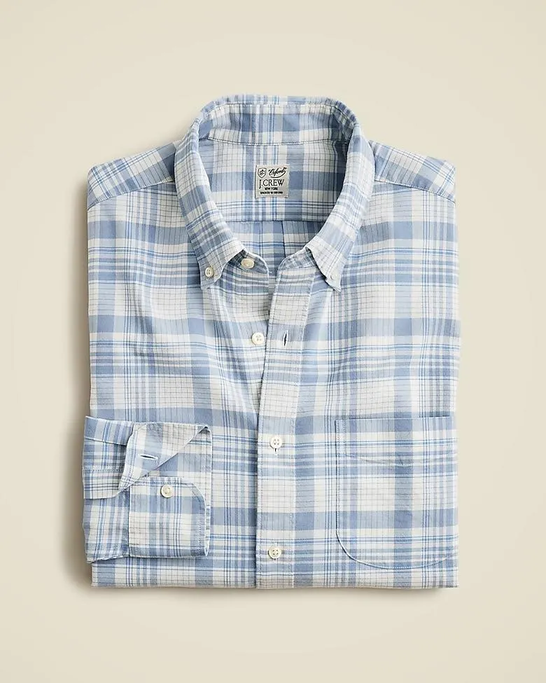 Slim Broken-in organic cotton oxford shirt