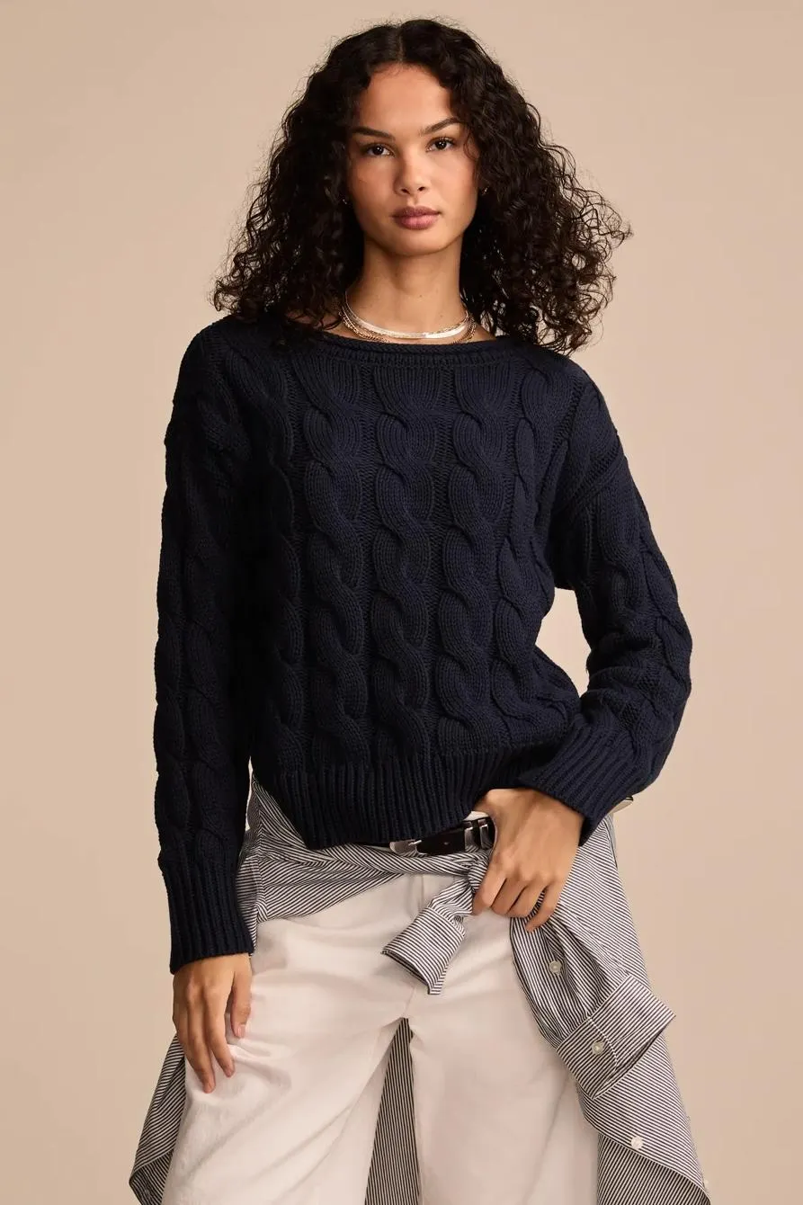cable sweater pullover