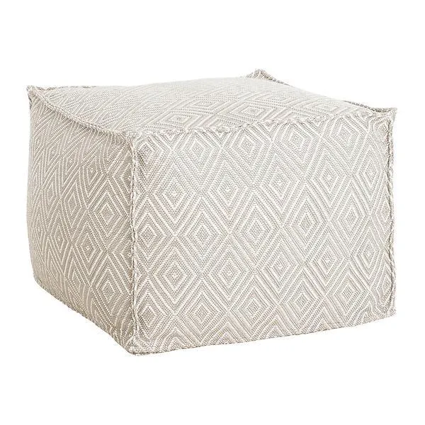 annie selke Diamond Indoor/Outdoor Pouf