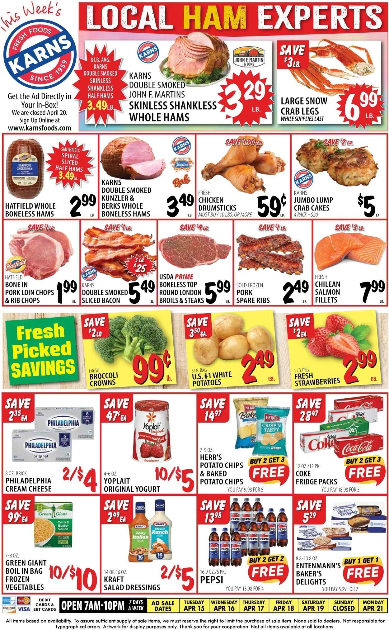 Weekly ad Karns Quality Foods from April 15 to April 21 2025 - Page 1