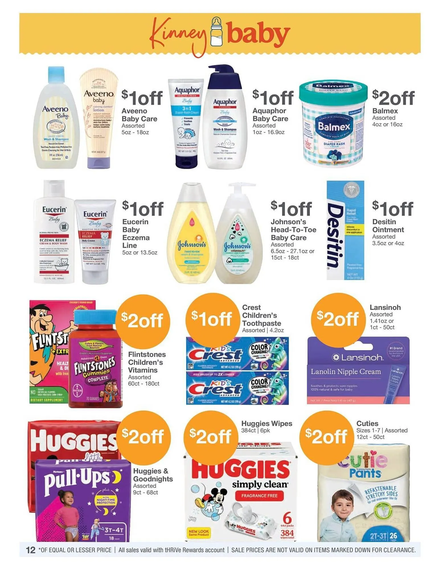 Weekly promotion Kinney Drugs Weekly Ad spanning from August 1 to August 31 2025 - Page 12 for Catalogue 365
