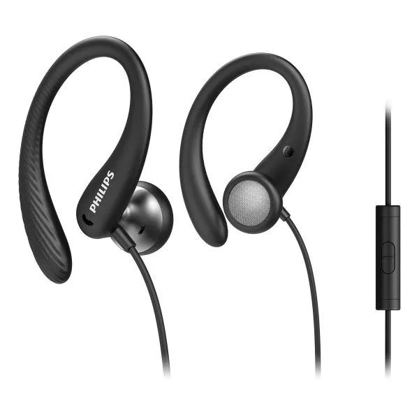 Philips In-Ear Wired Sports Headphones - Black