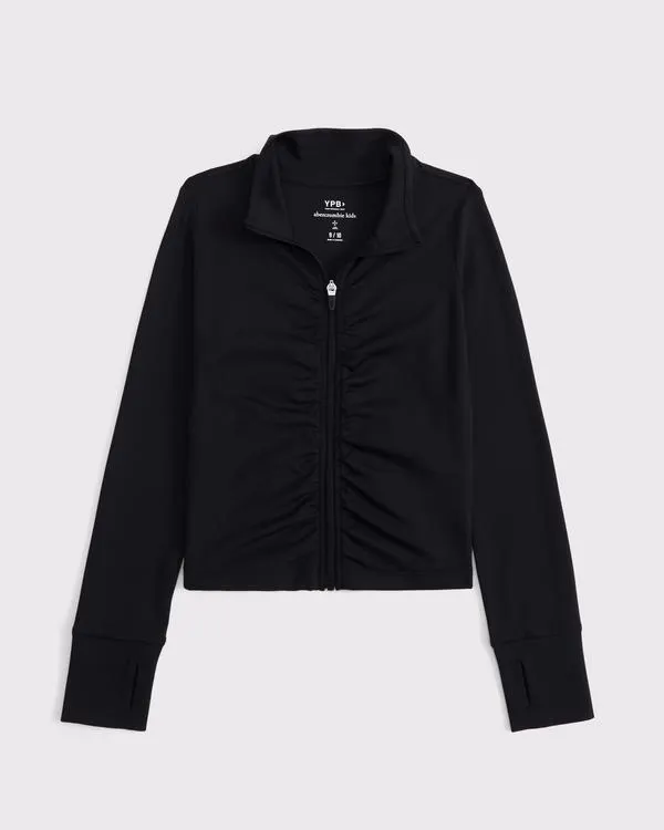 ypb ruched full-zip