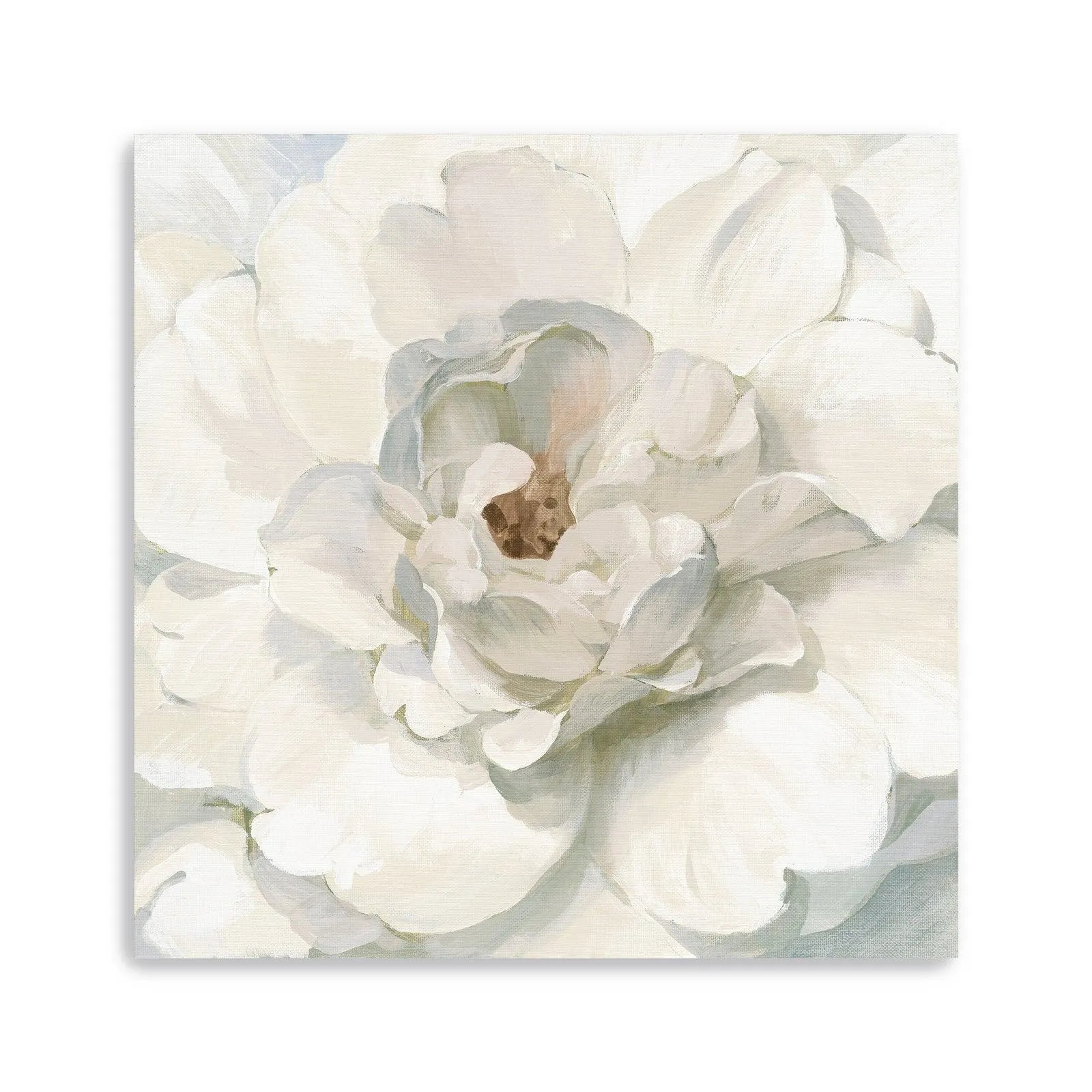 Neutral Peony Canvas Giclee