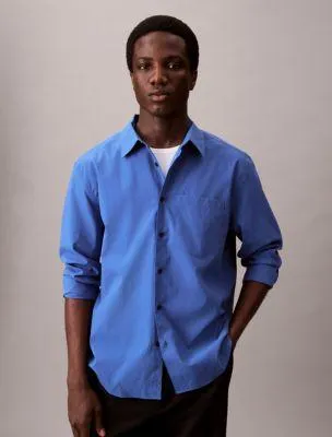 Tech Poplin Button-Down Shirt