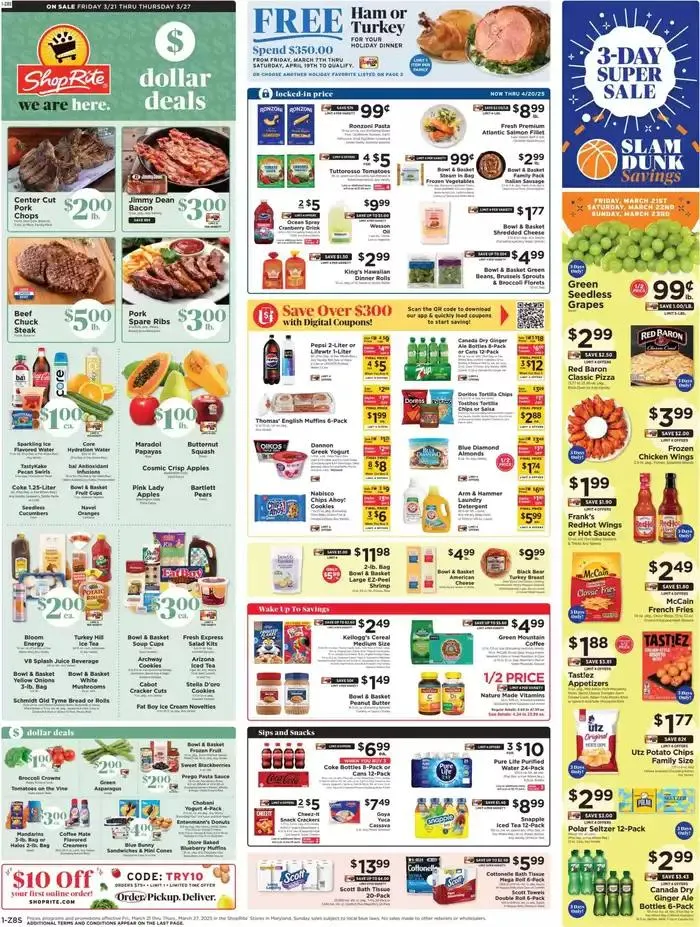 Weekly ad Weekly Ads ShopRite from March 21 to March 27 2025 - Page 1