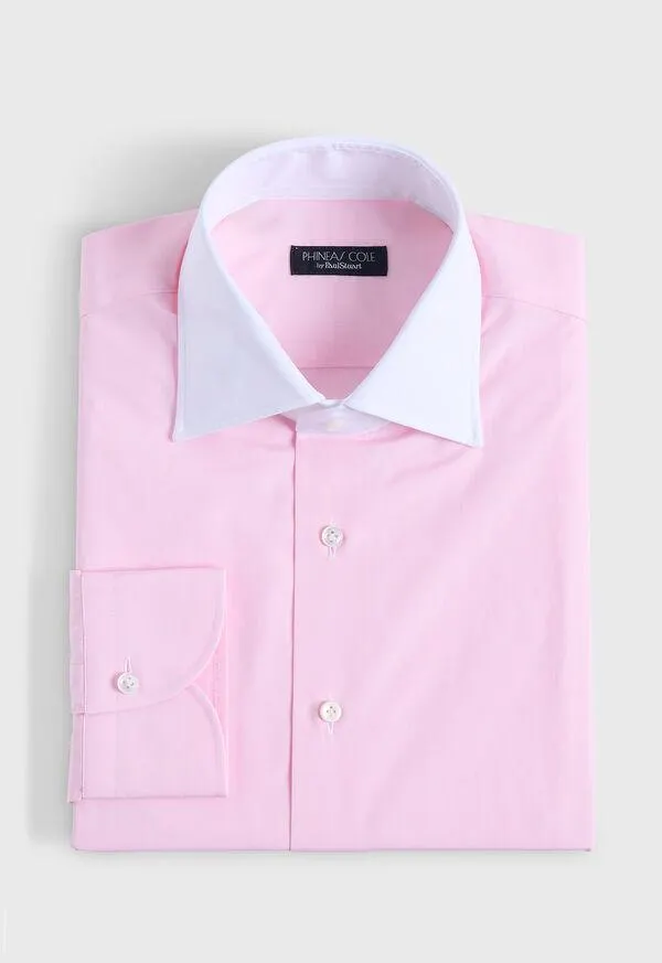 Contrast Collar Dress Shirt