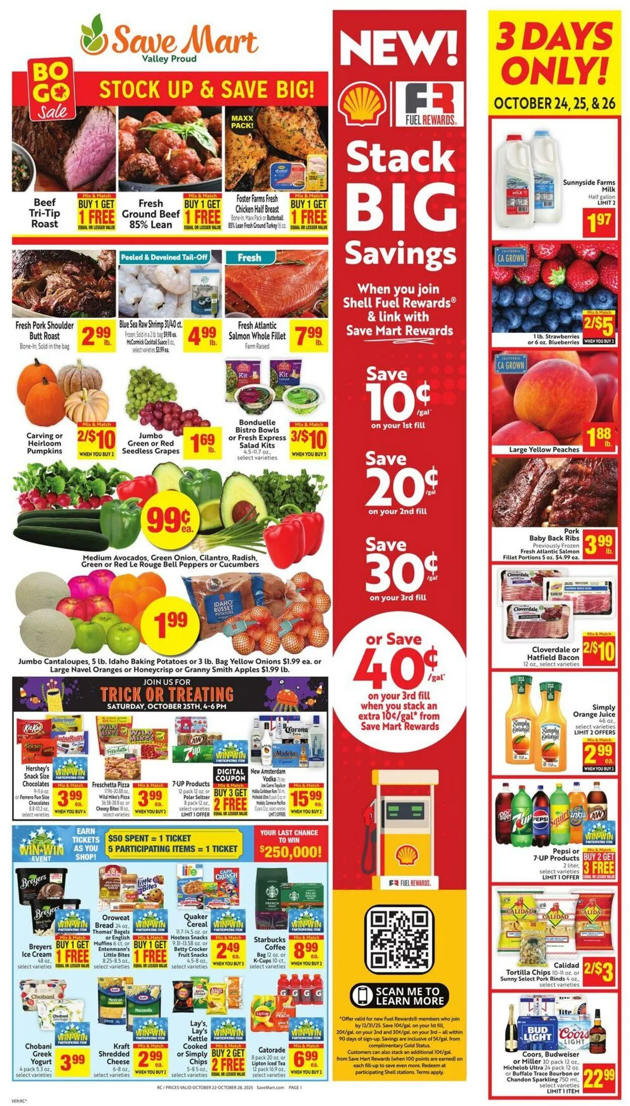 Weekly ad Save Mart Current weekly ad from October 22 to October 28 2025 - Page 1