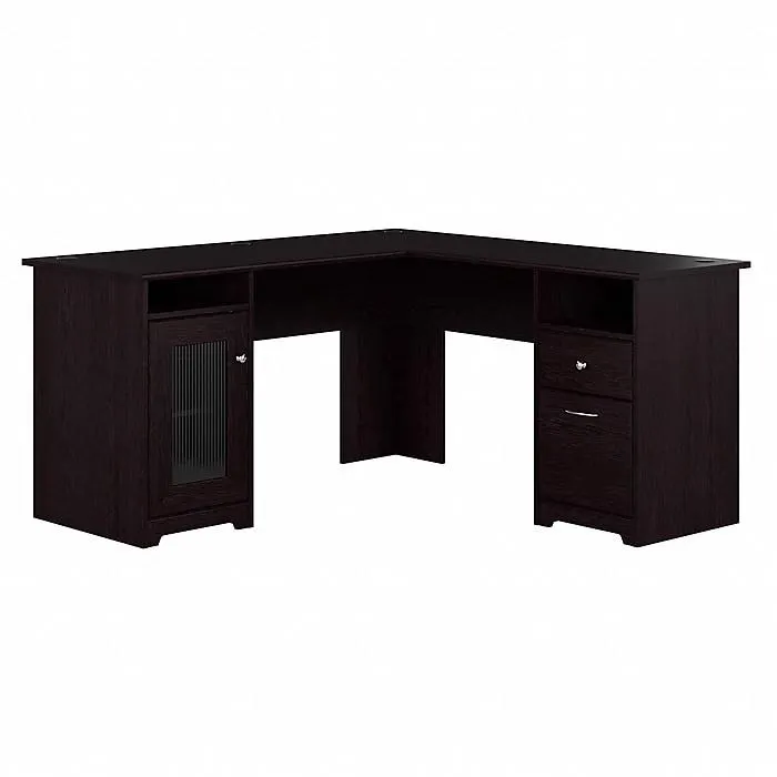 Bush Furniture Cabot 60"W L Shaped Computer Desk with Storage,