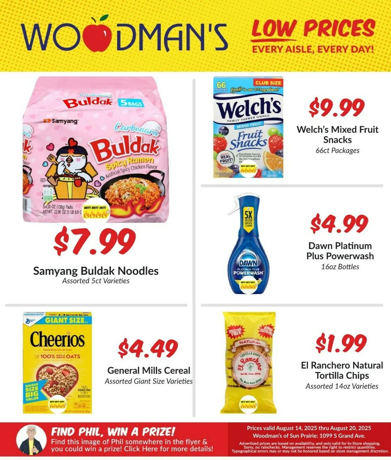 Weekly ad Woodman's Market - SUN PRAIRIE, WI from August 14 to August 20 2025 - Page 1