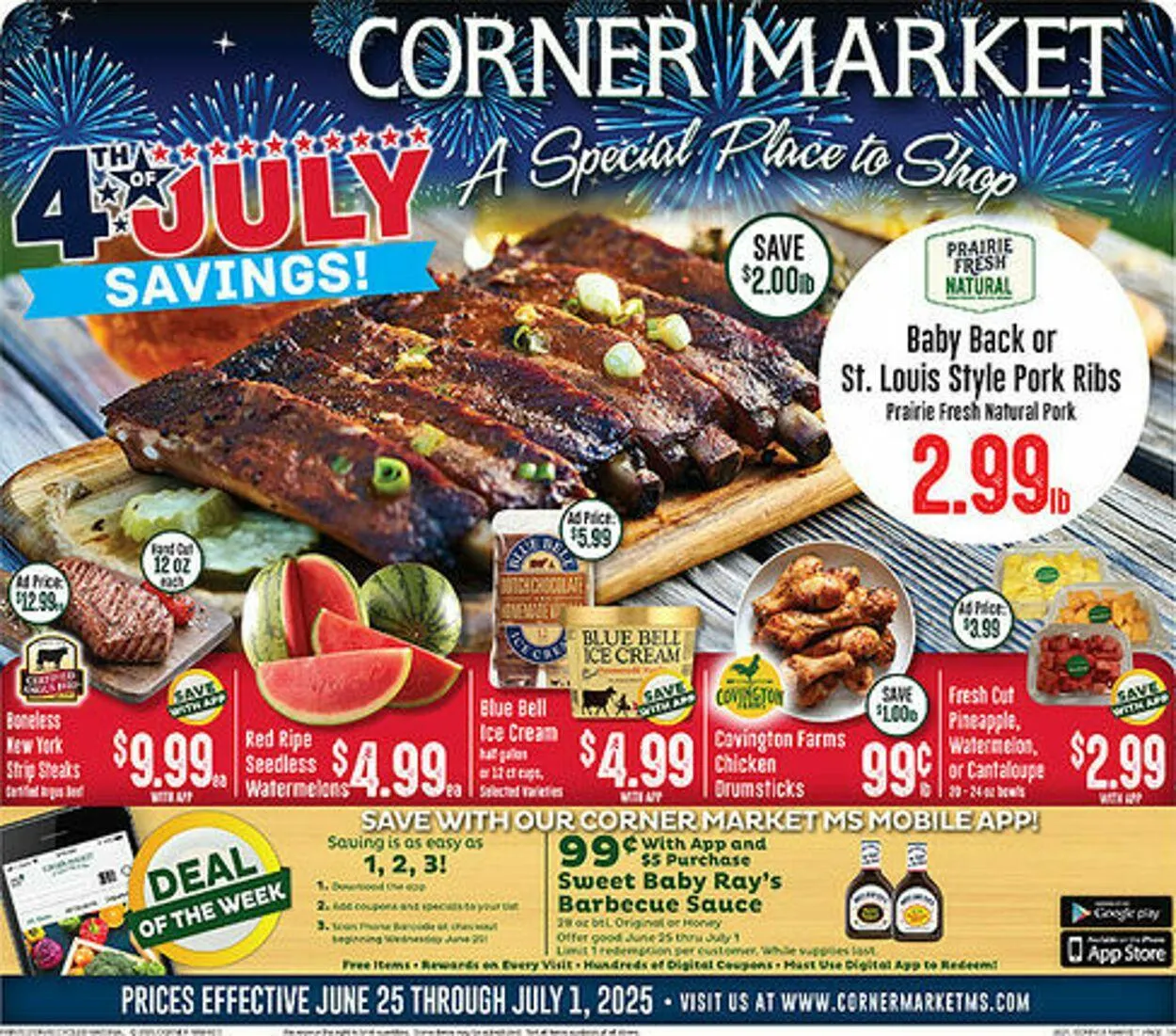 Weekly ad Corner Market from July 2 to July 8 2025 - Page 1