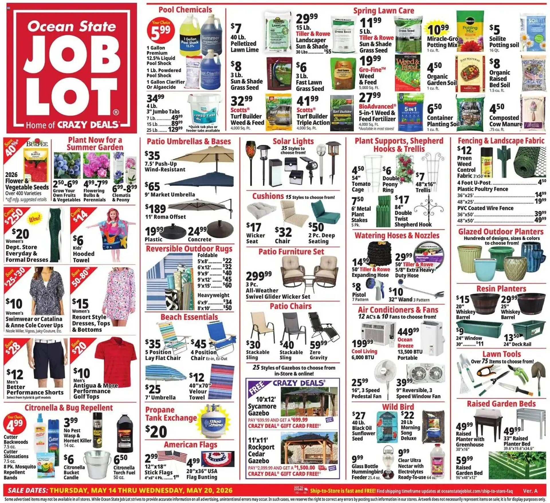 Weekly ad Ocean State Job Lot flyer from May 14 to May 20 2026 - Page 1