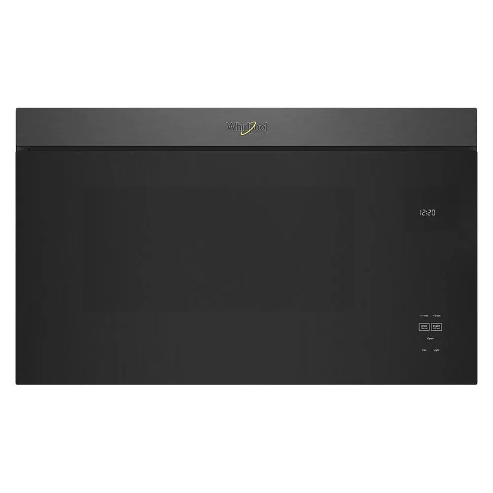 Whirlpool® 1.1 cu.ft. Black Stainless Over-the-Range Flush Mount Built-In Microwave