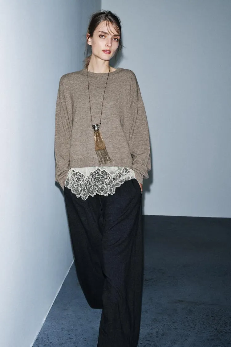 COMBINATION KNIT JUMPER