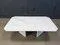 Vintage White Marble Coffee Table, 1970s
