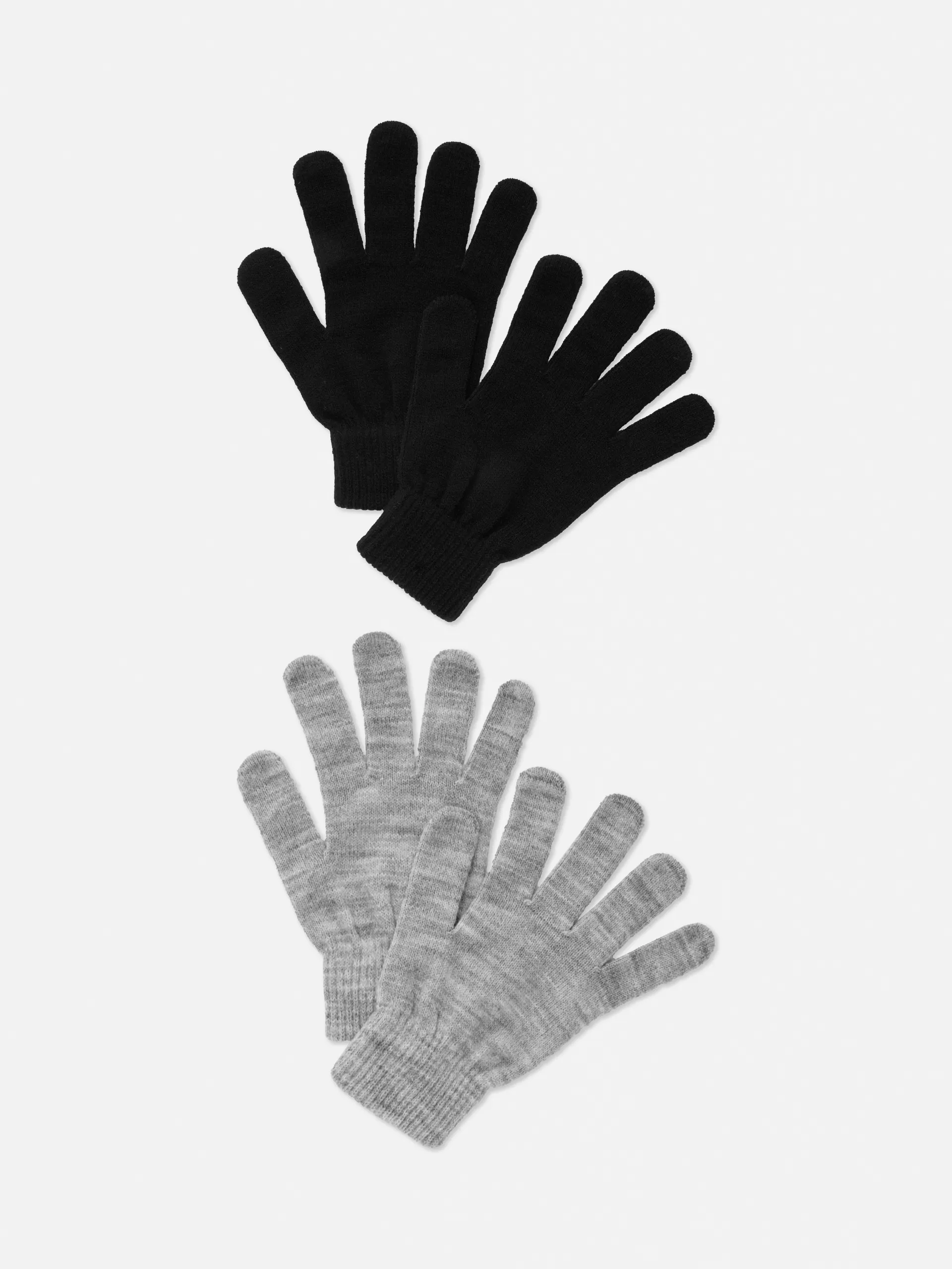 Pack 2 pares luvas malha