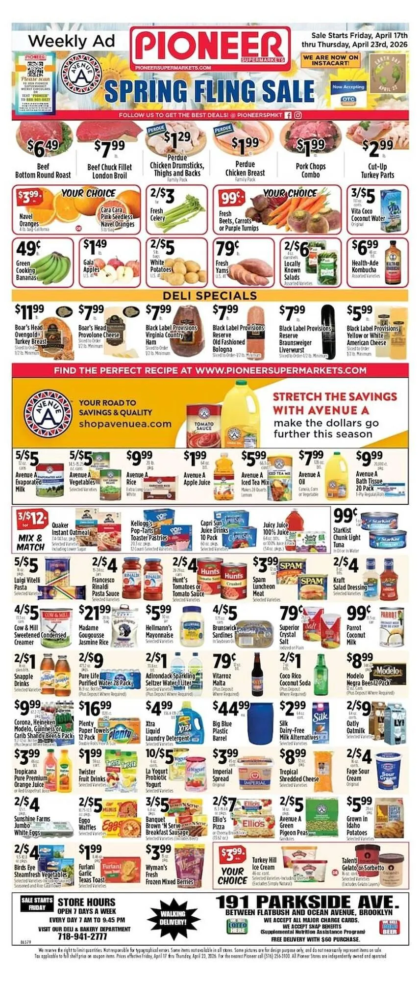 Weekly ad Pioneer Supermarkets weekly ad from April 17 to April 23 2026 - Page 1