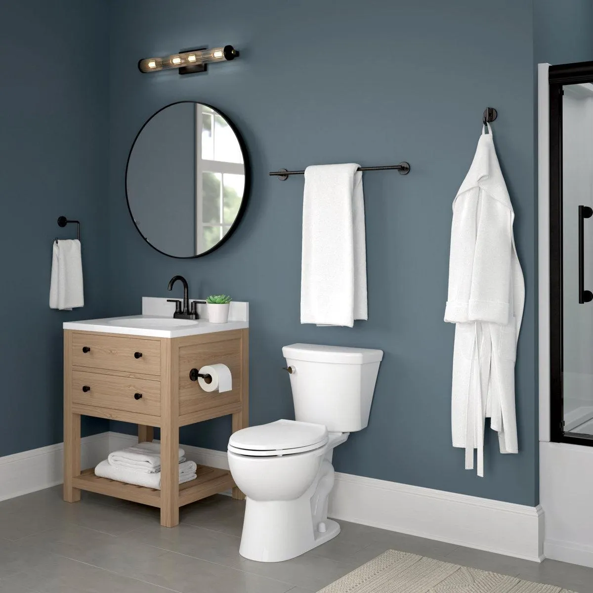 Trinsic 24 in. Double Wall Mount Towel Bar Bath Hardware Accessory