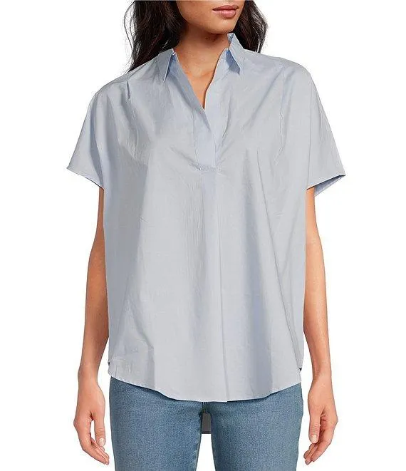 Cele Rhodes Point Collar Neck Short Sleeve Shirt
