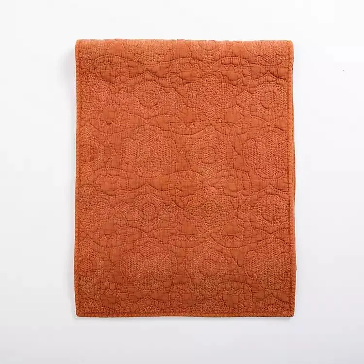 Avery Rust Quilted Table Runner, 80 in.