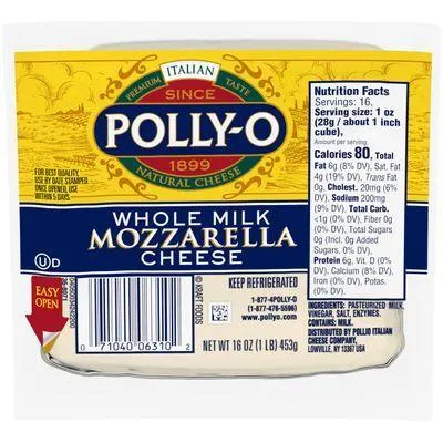 Polly-O Mozzarella Cheese Chunk with Whole Milk