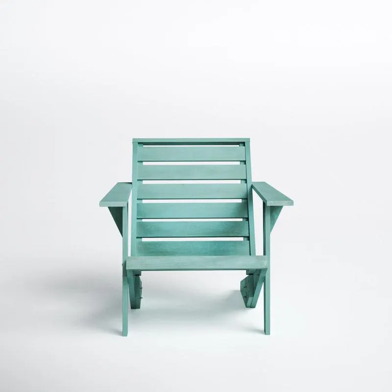 Beach House Blue Ursa Acacia Outdoor Adirondack Chair