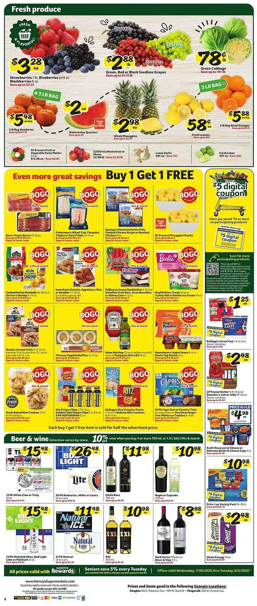 Weekly ad Harveys Supermarkets Weekly Ad from July 30 to August 5 2025 - Page 9