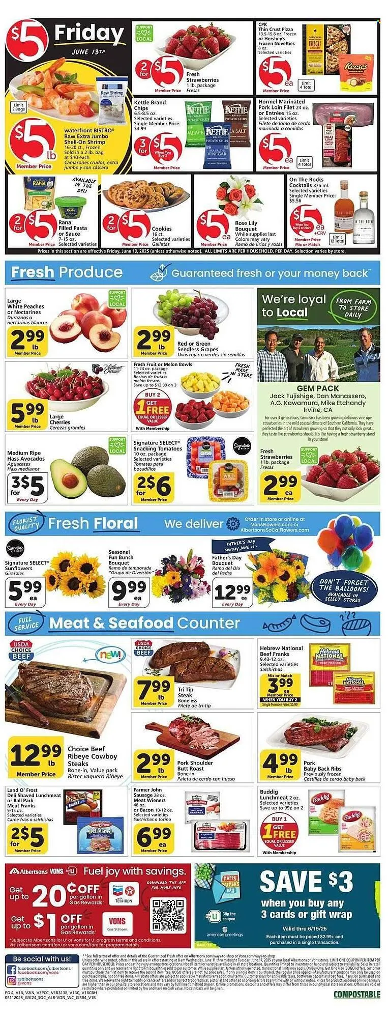 Weekly ad Albertsons Weekly Ad from June 11 to June 17 2025 - Page 3