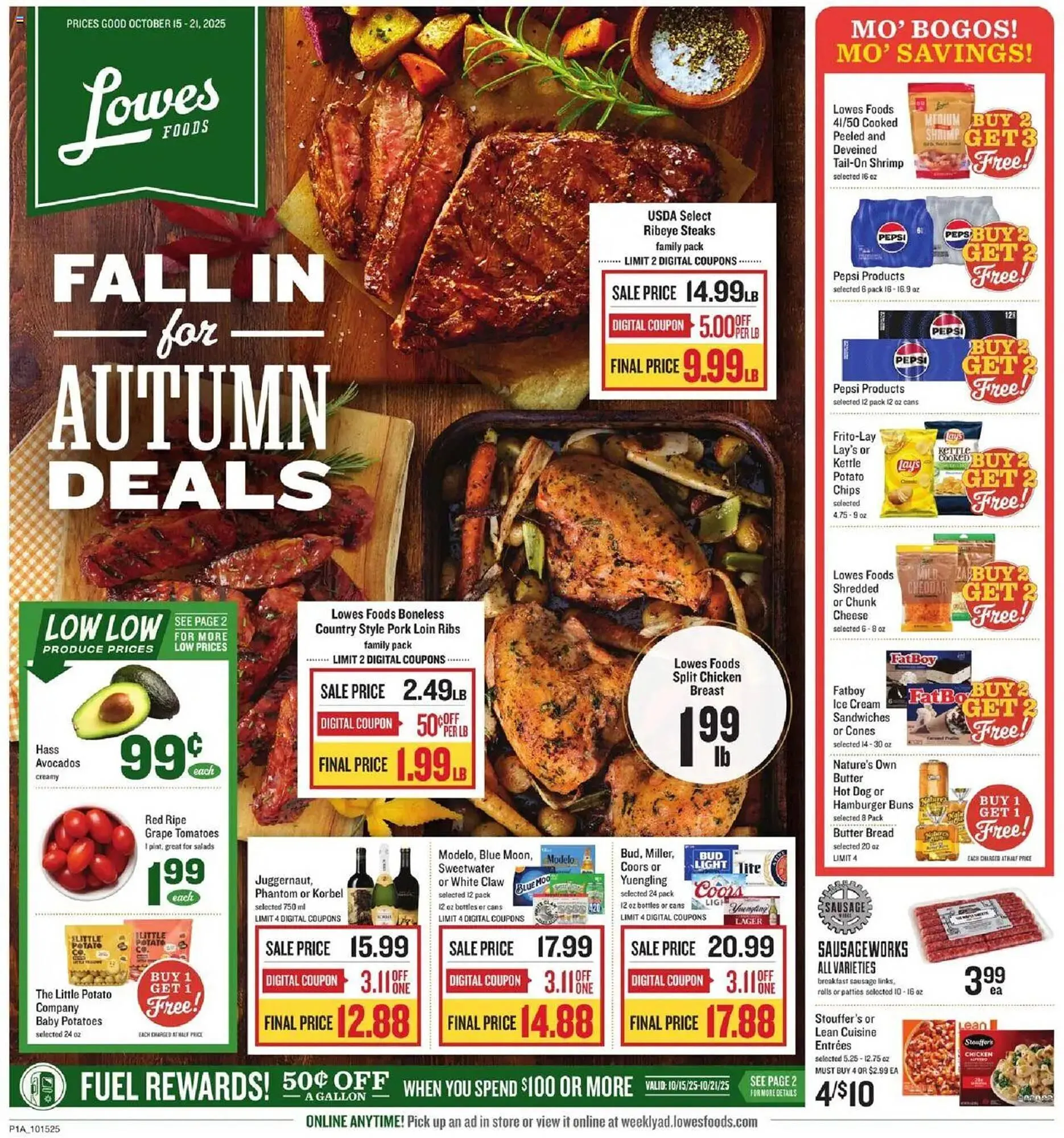 Weekly ad Lowes Foods weekly ad from October 15 to October 21 2025 - Page 1