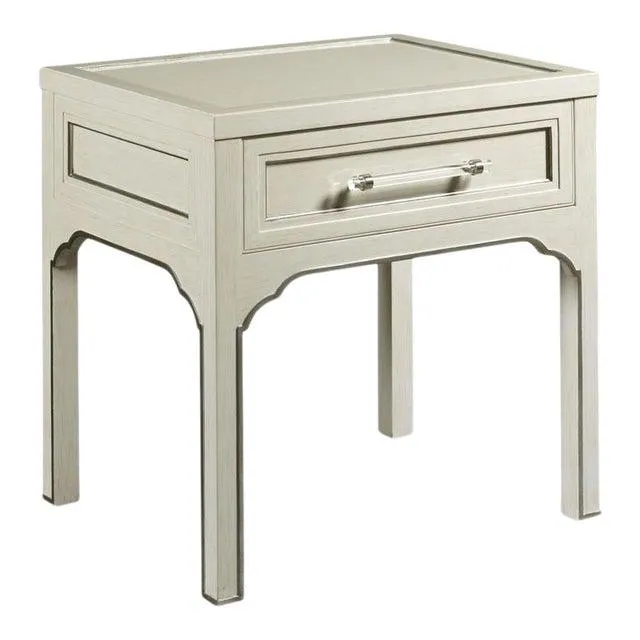 Brunell Side Table in Off-White