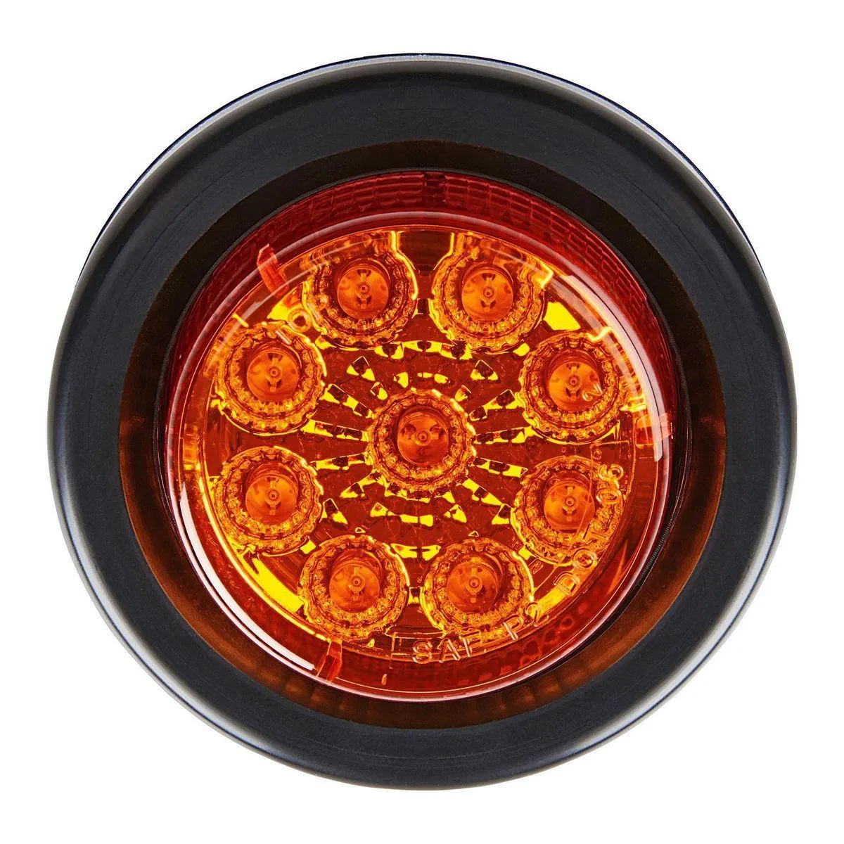 KENWAY 2 in. Round Amber LED Marker Trailer Tail Light