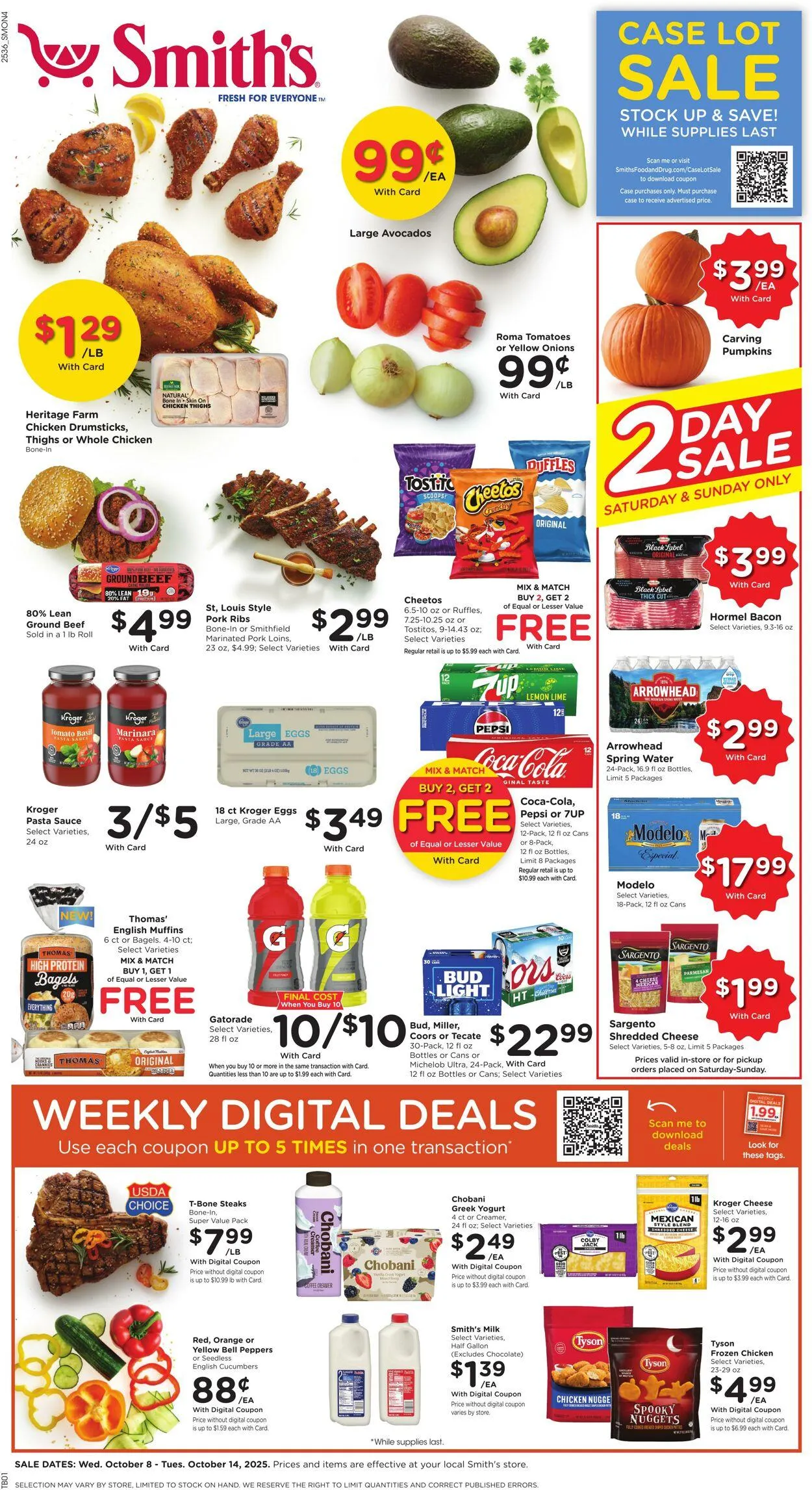 Weekly ad Smith's Current weekly ad from October 8 to October 14 2025 - Page 1