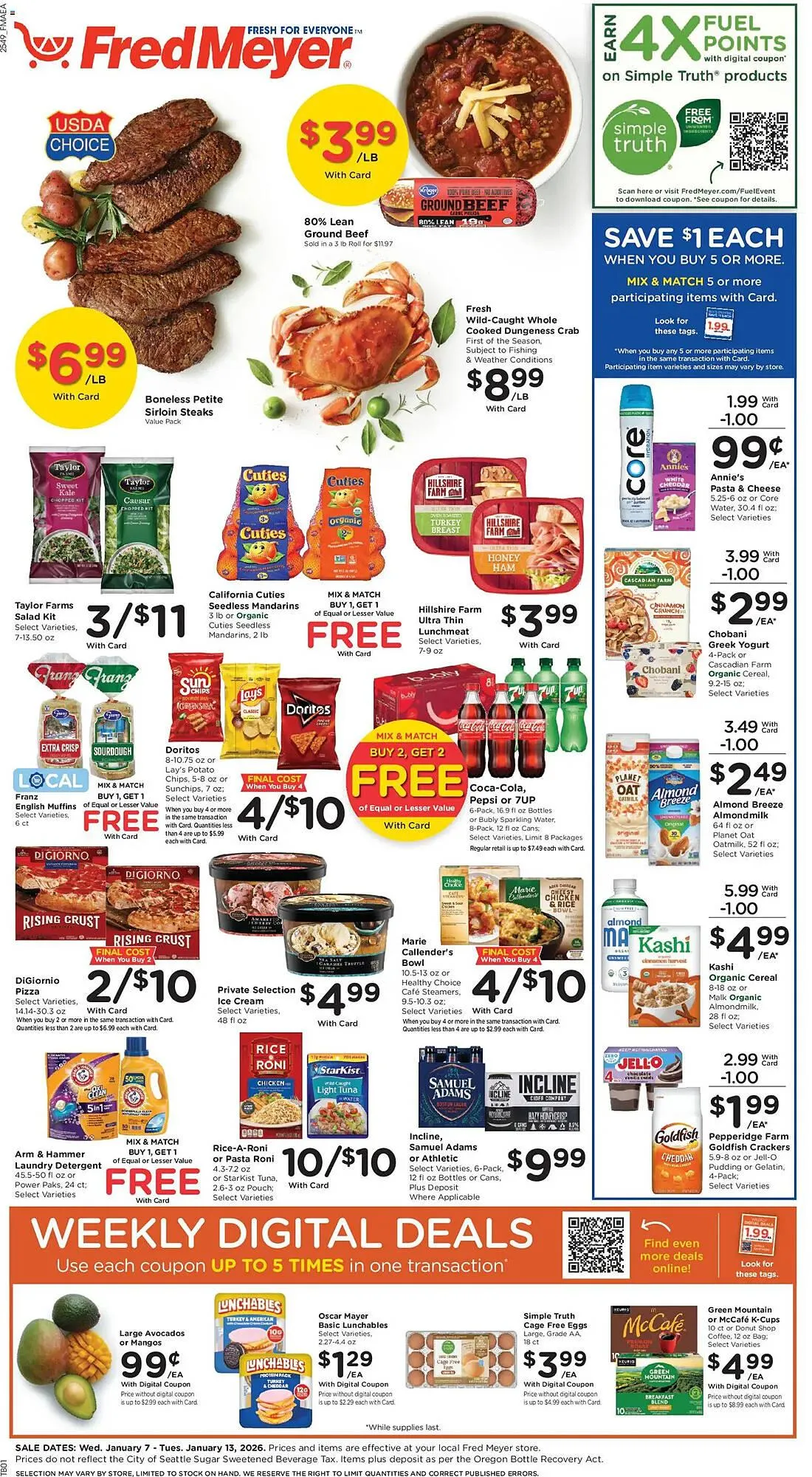 Weekly ad Fred Meyer weekly ad from January 7 to January 14 2026 - Page 1