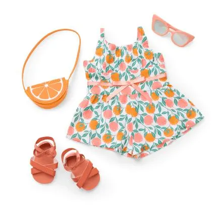Orange You Glad It's Summer Outfit for 18-inch Dolls