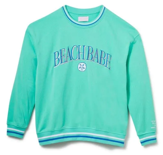 Simply Southern Juniors Beach Babe Crew Neck Sweater