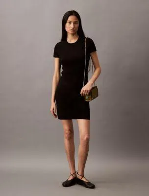 Tech Knit Short Sleeve Dress
