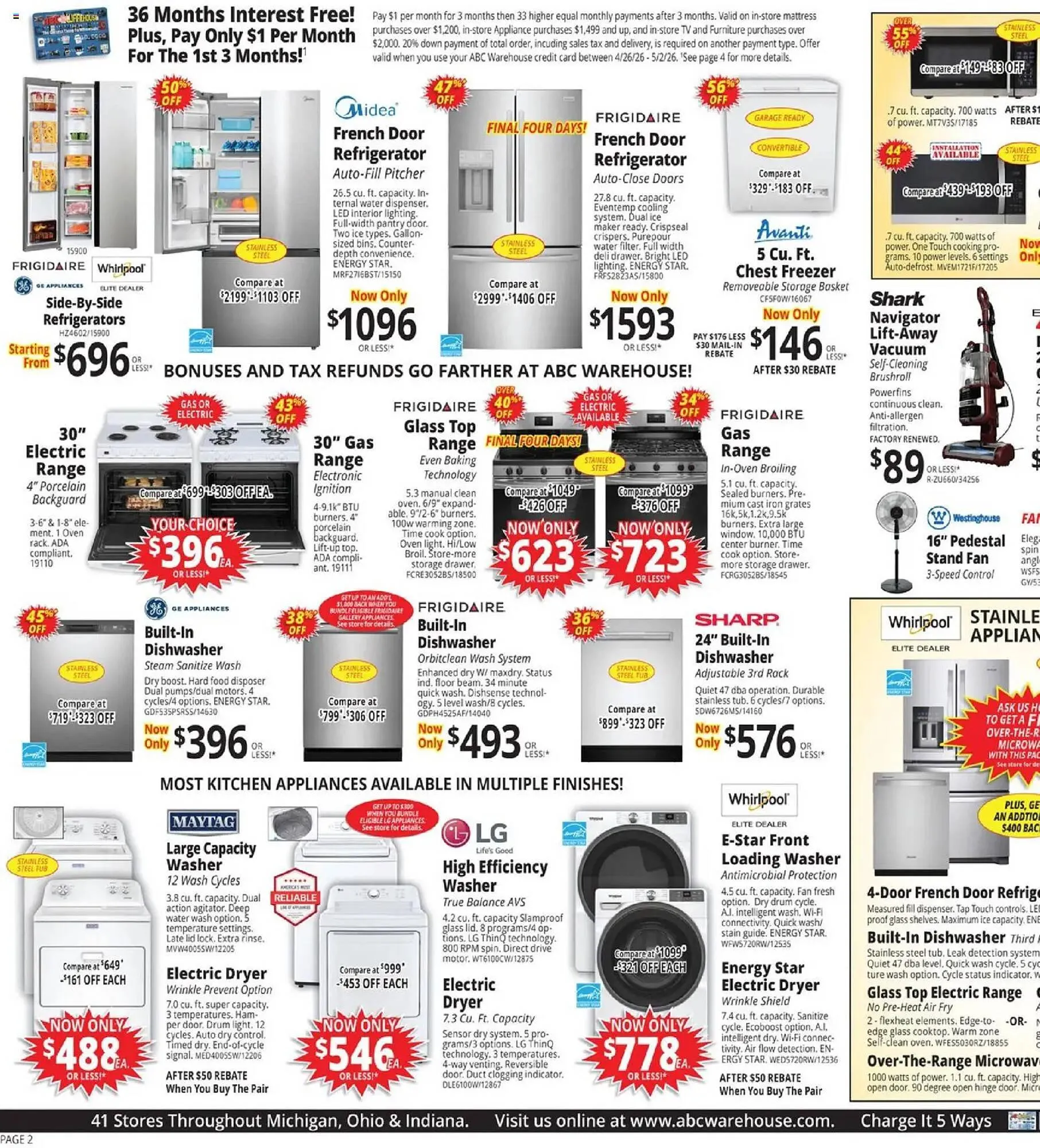 Weekly ad ABC Warehouse weekly ad from April 26 to May 3 2026 - Page 2