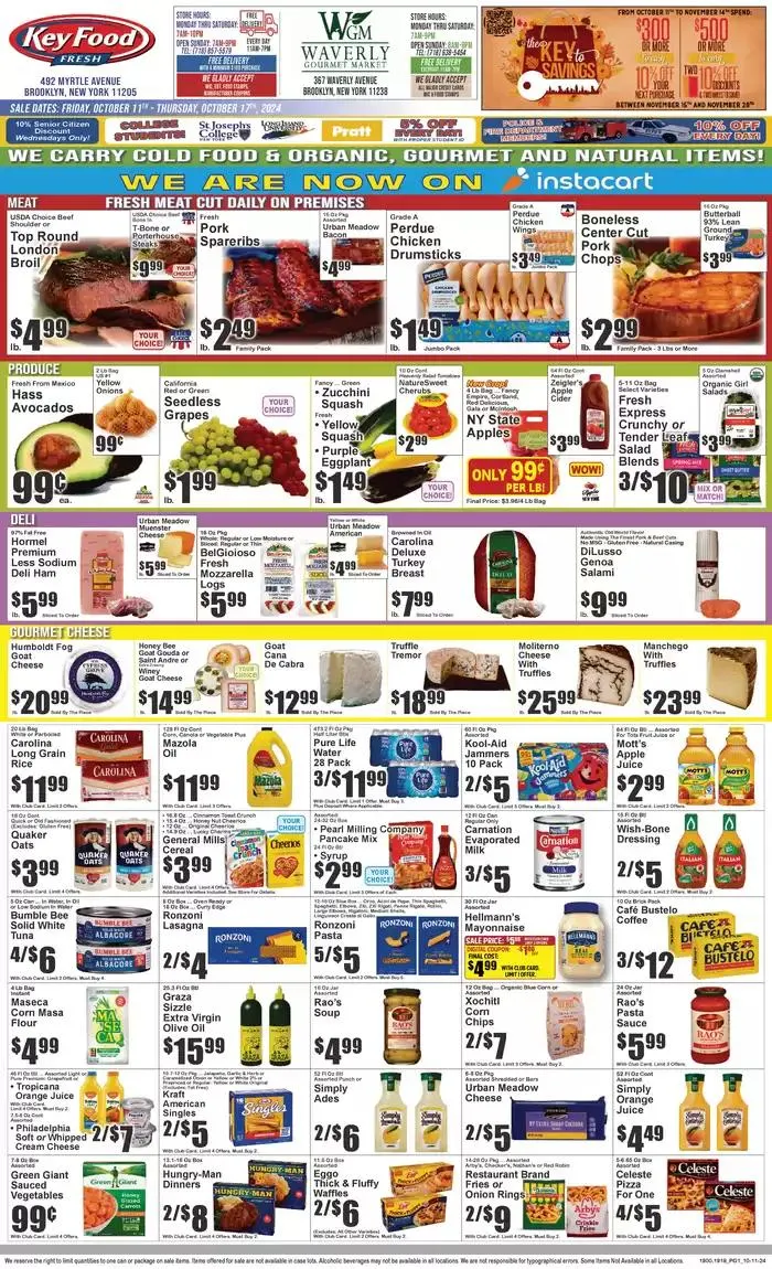 Weekly ad Discover attractive offers from October 11 to October 17 2024 - Page 1