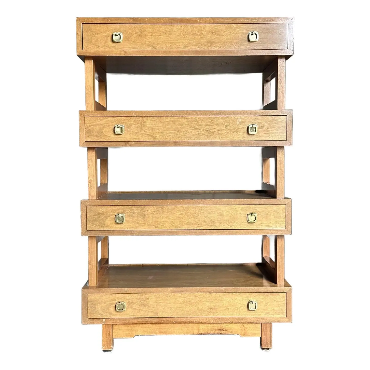 1960s Architectural Bookcase Cabinet Attributed to Edward Wormley for Dunbar