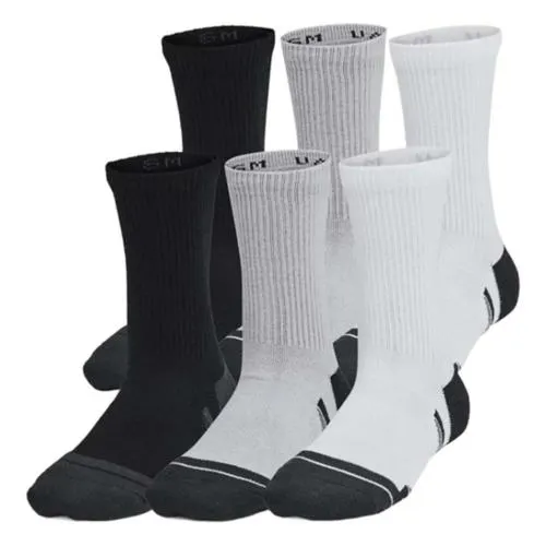 Kids' Under Armour Performance Tech 6 Pack Crew Socks